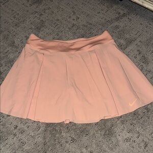 Nike Dri-Fit Pleated Athletic Tennis Skirt with Shorts Coral